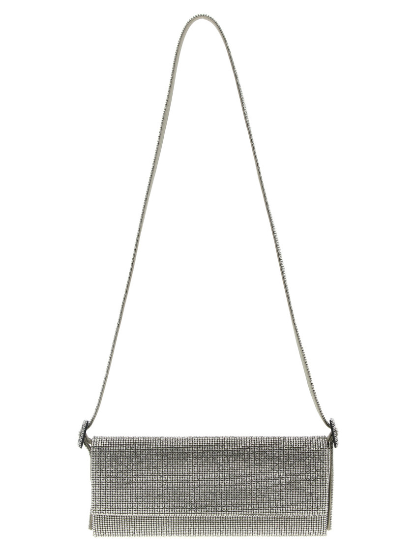 Shop Benedetta Bruzziches Silver Vittissima La Grande Crossbody Bag