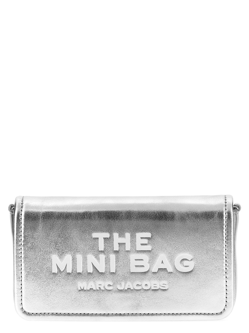 Marc Jacobs Silver The Metallic Chain Mini Bag In Silver