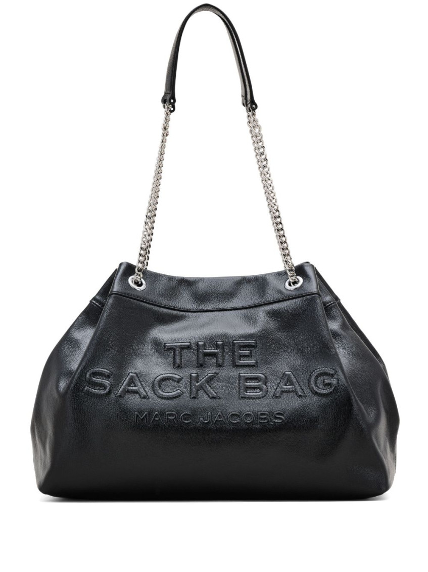 Marc Jacobs The Large Chain Sack Shoulder Bag In Black