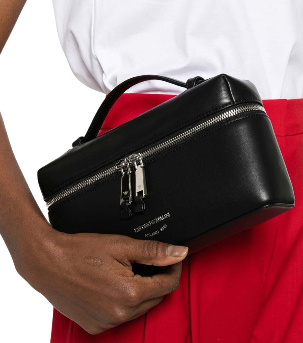 Emporio Armani Black Logo Small Crossbody Bag for Women Online USA