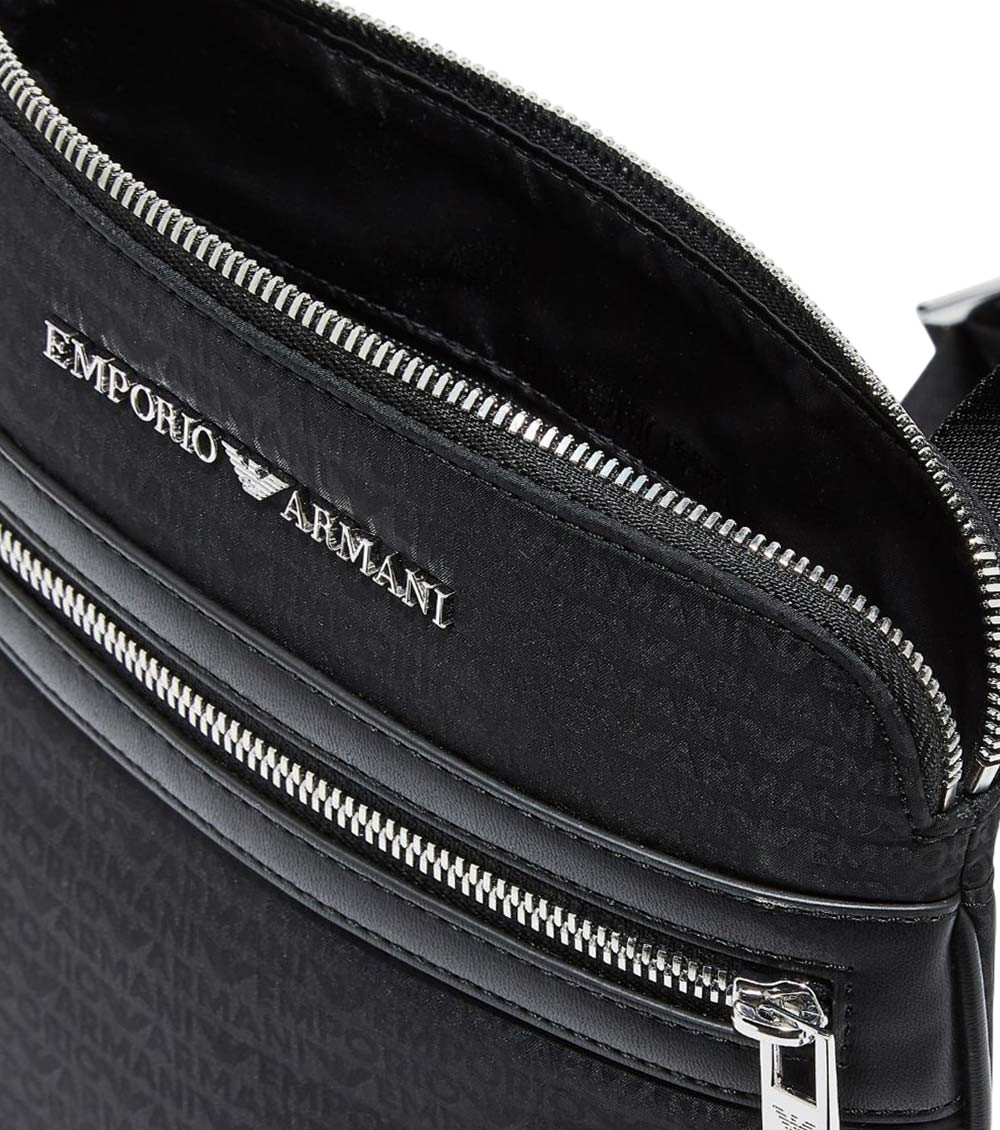 Emporio Armani Black Logo Small Crossbody Bag for Men Online USA