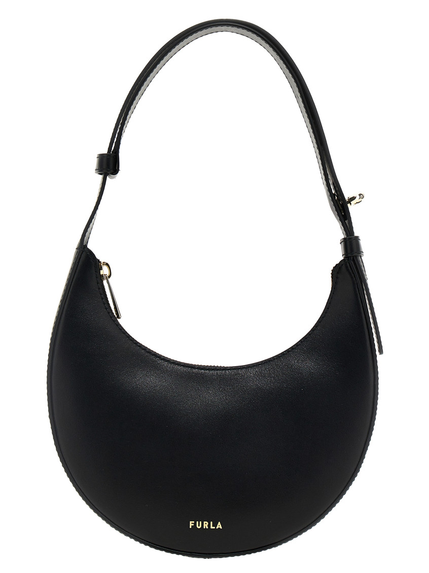 Furla Delizia Mini Bag Nero Black Soft Calf Leather Woman