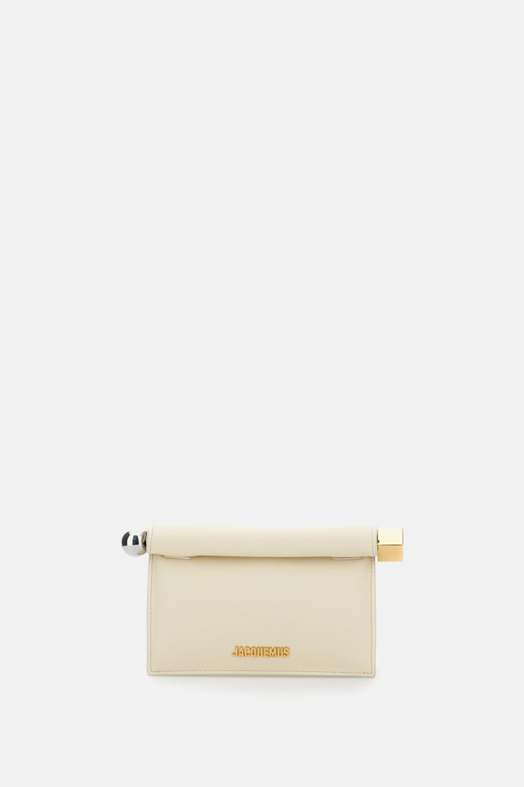 Jacquemus Ivory Rond Carre Clutch In White