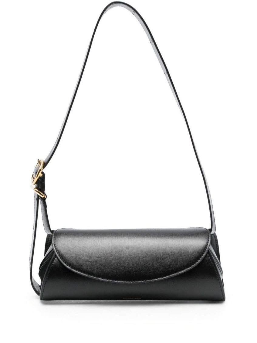 Jil Sander Black Cannolo Mini Shoulder Bag for Women Online India 