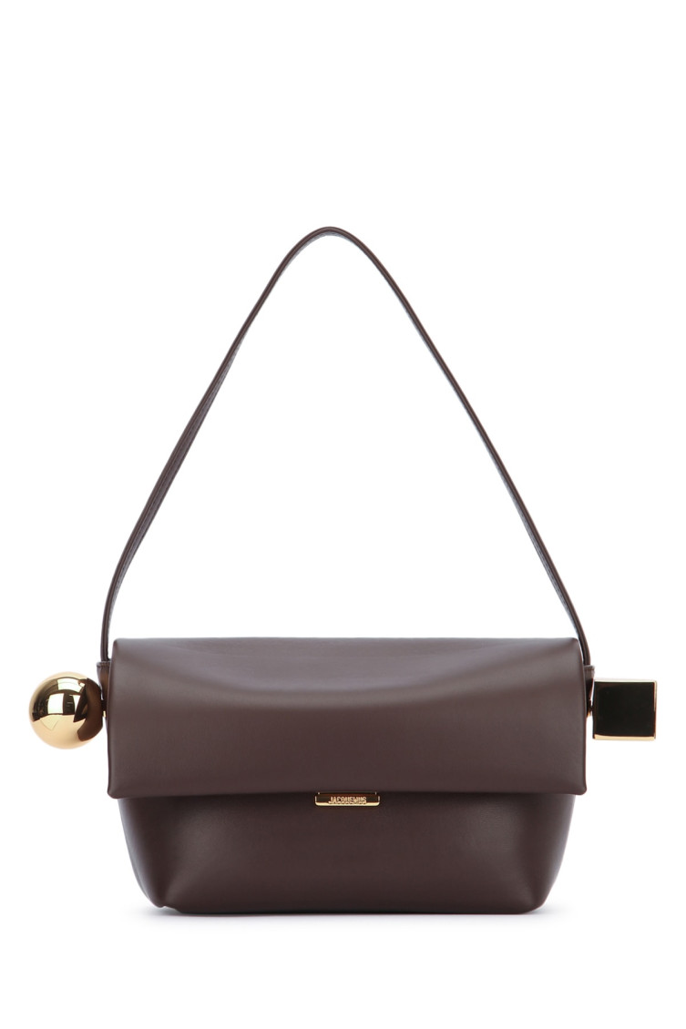 Jacquemus Dark Brown Rond Carre Shoulder Bag