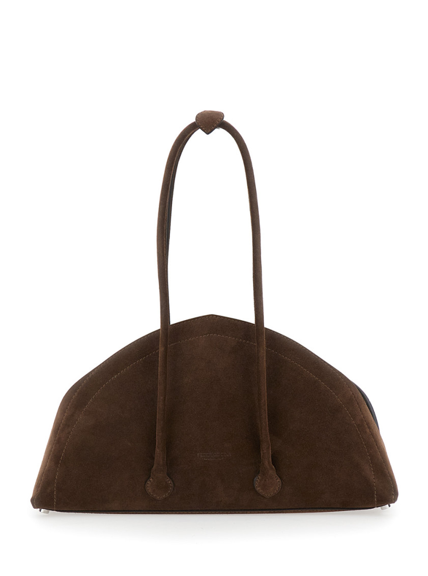 Federico Cina Brown Tortellino Shoulder Bag In Brown