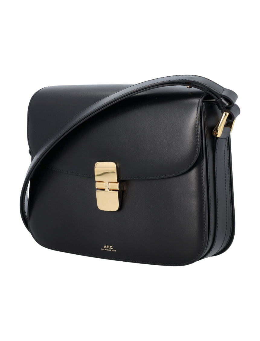ショルダーバッグ・ポシェット A.P.C. Woman Crossbody bags Black PXBMWF61412 LZZ A.P.C.: Grace bag Leather - Black | A.P.C. crossbody bags