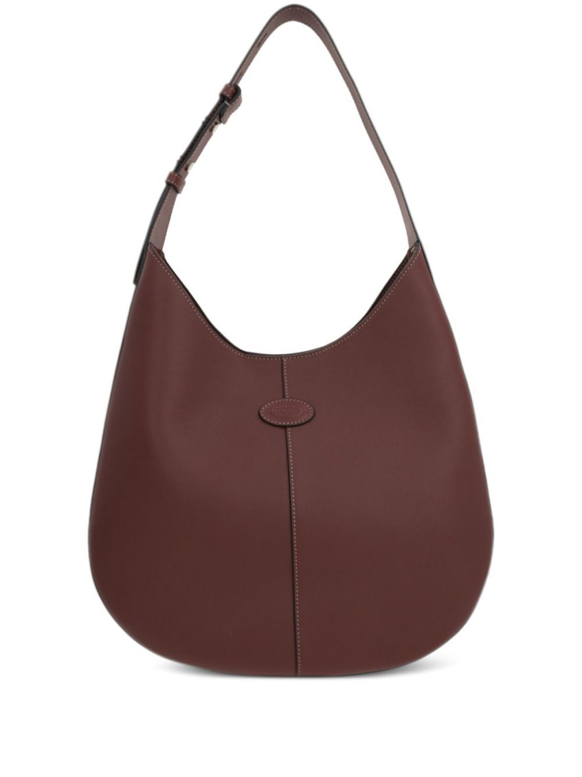 Tod's Small Dbs Hobo Leather Bag In Brown