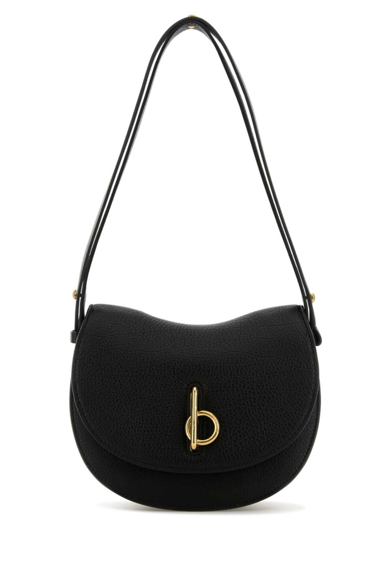 Burberry Women's Elegant Leather Bag For All Occasions In Black