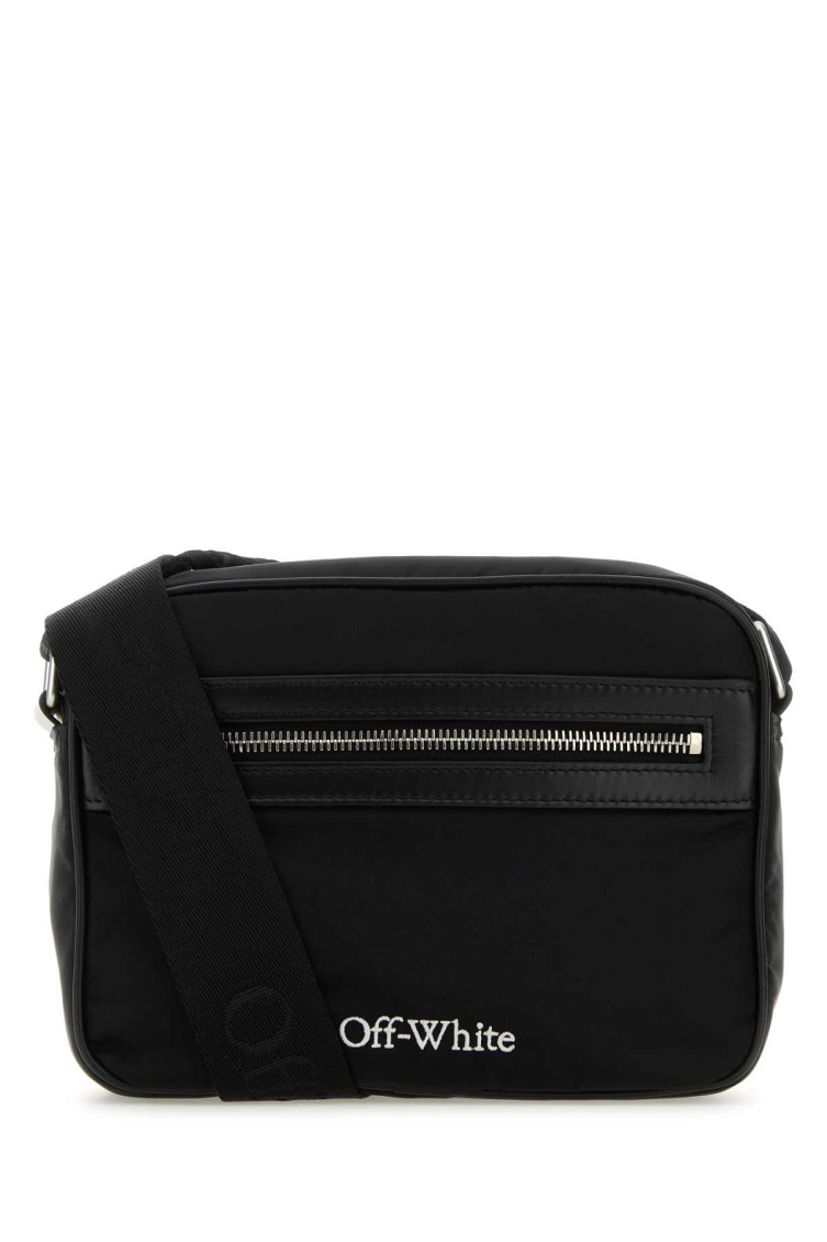 Shop Off-white Black Nylon Core Crossbody Bag