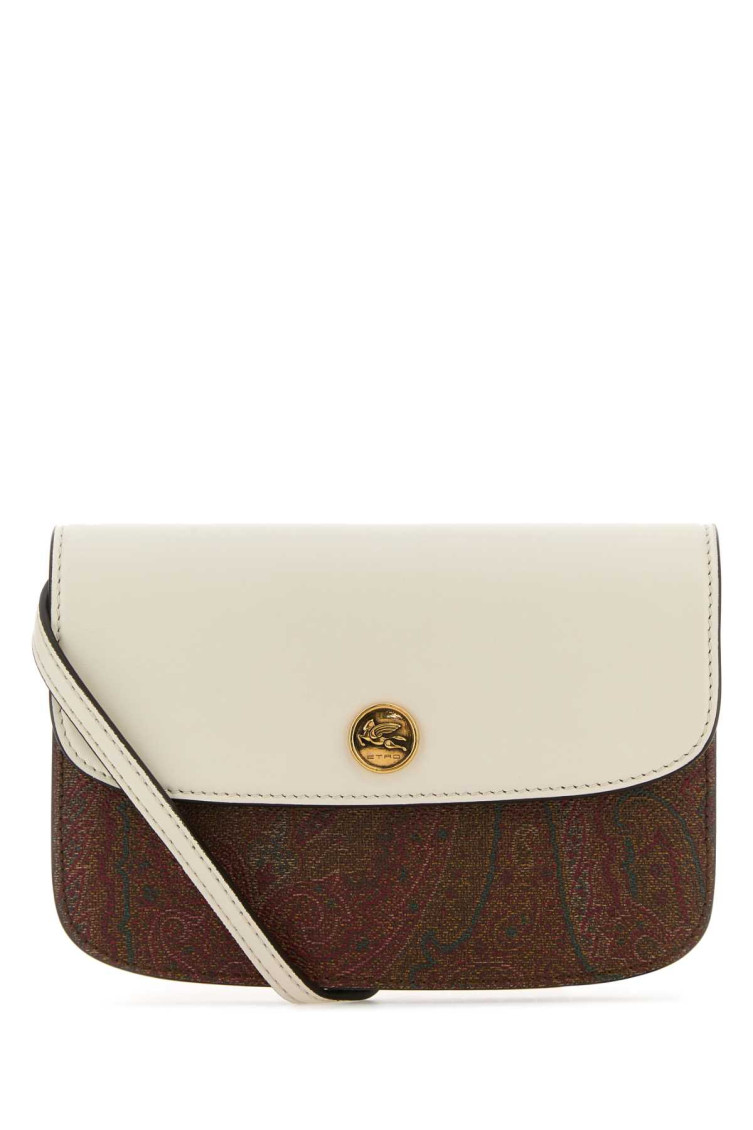 Etro Women Printed Canvas Essential Xs Crossbody Bag In Multicolor