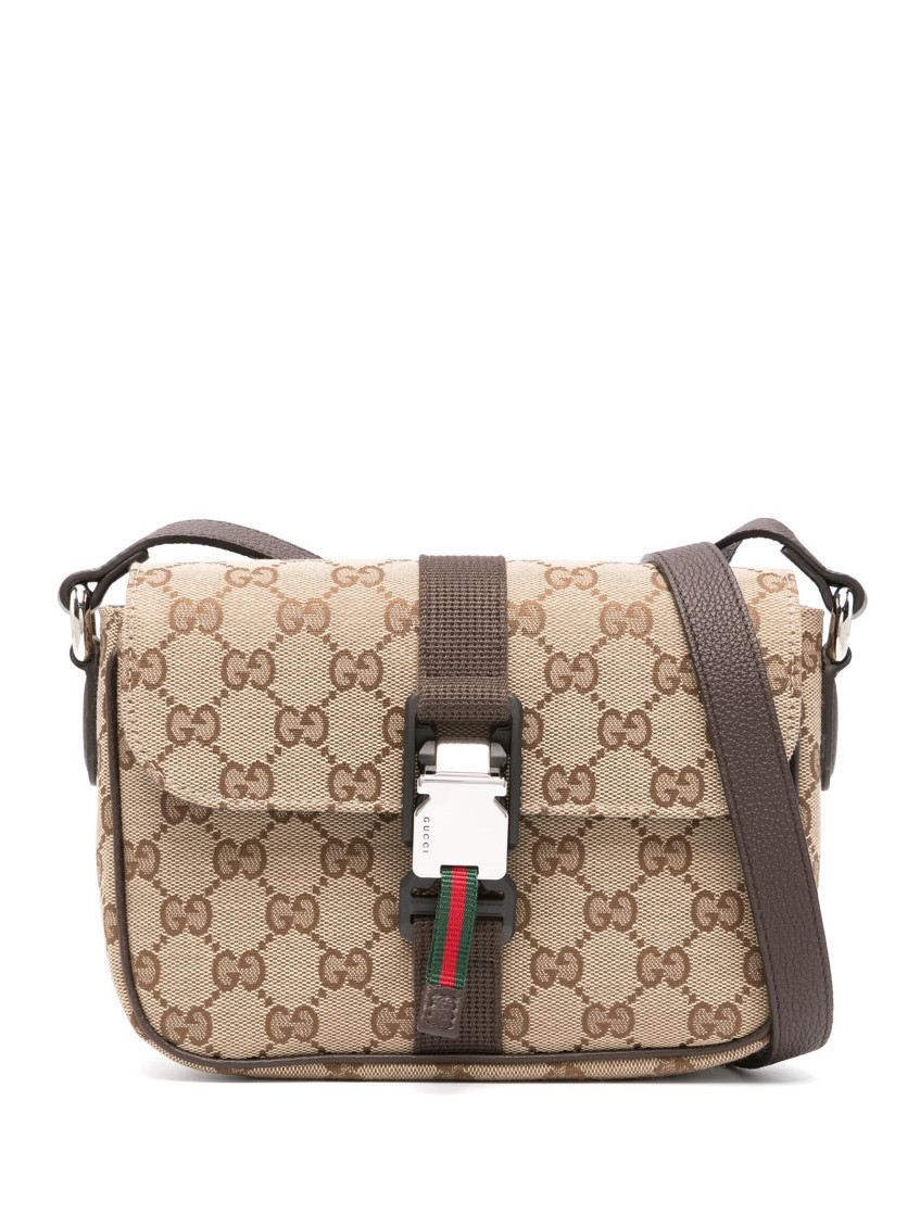 Gucci Mini Shoulder Bag With Monogram In Beige