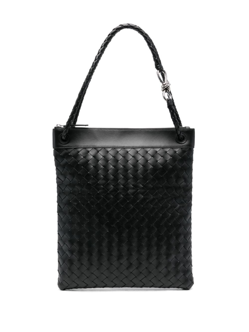 Bottega Veneta Black Avenue Intr Bag In Black