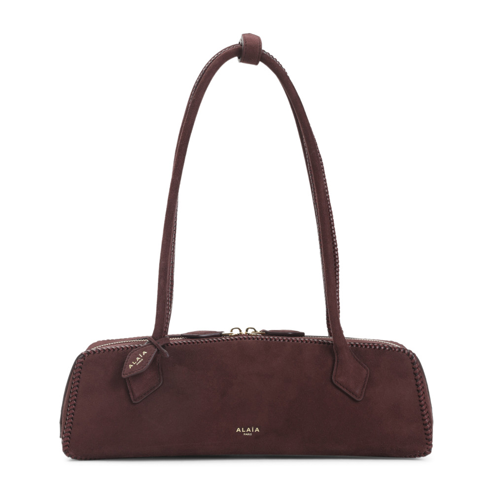 Alaïa Maroon Teckel Shoulder Bag In Burgundy