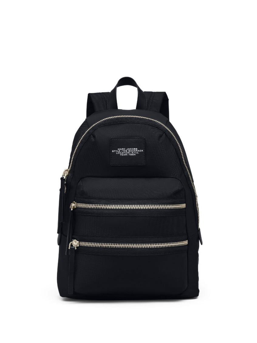 Marc Jacobs Black The Large Backpack Zipped Backpack In Black