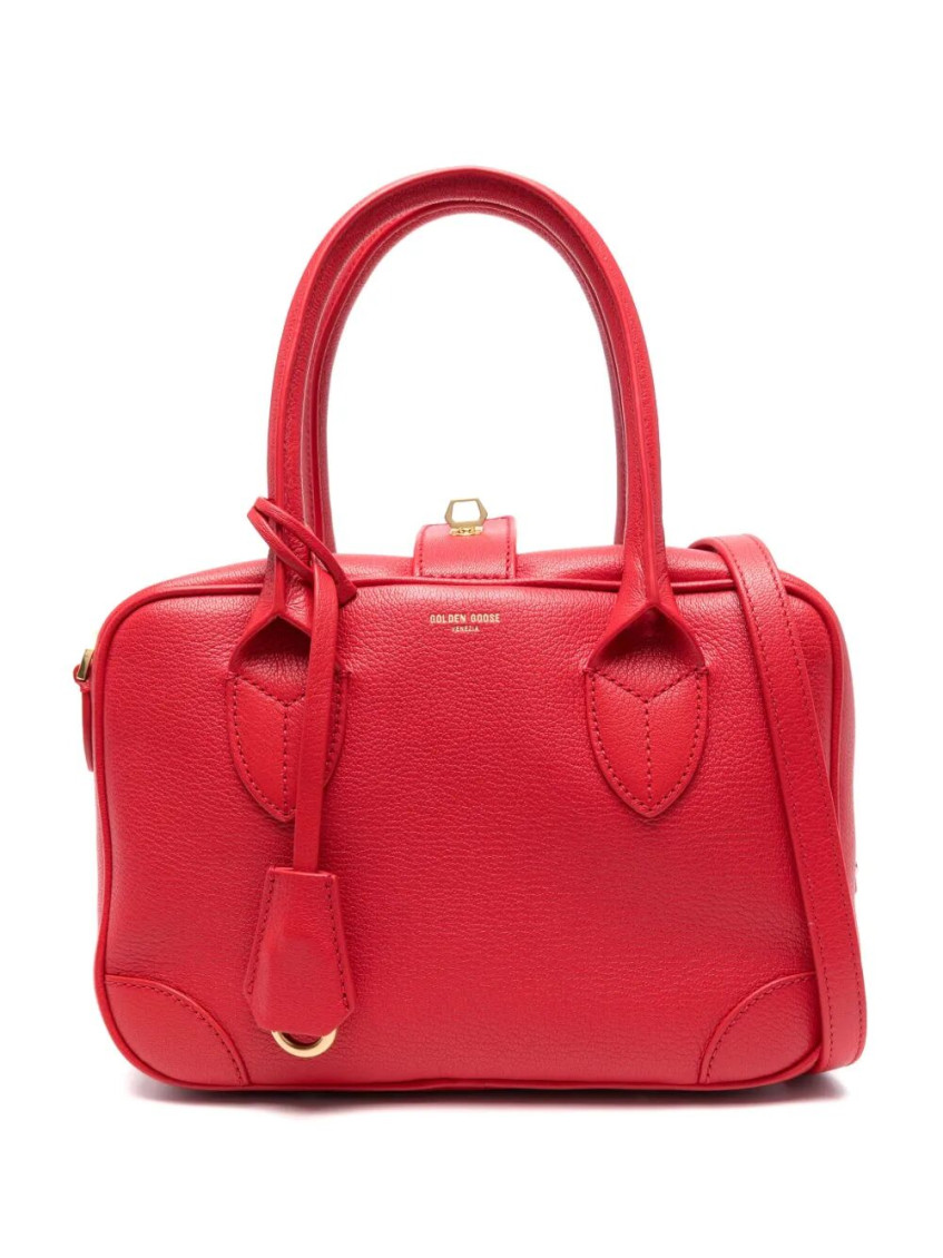 Golden Goose Vita Leather Handbag In Black