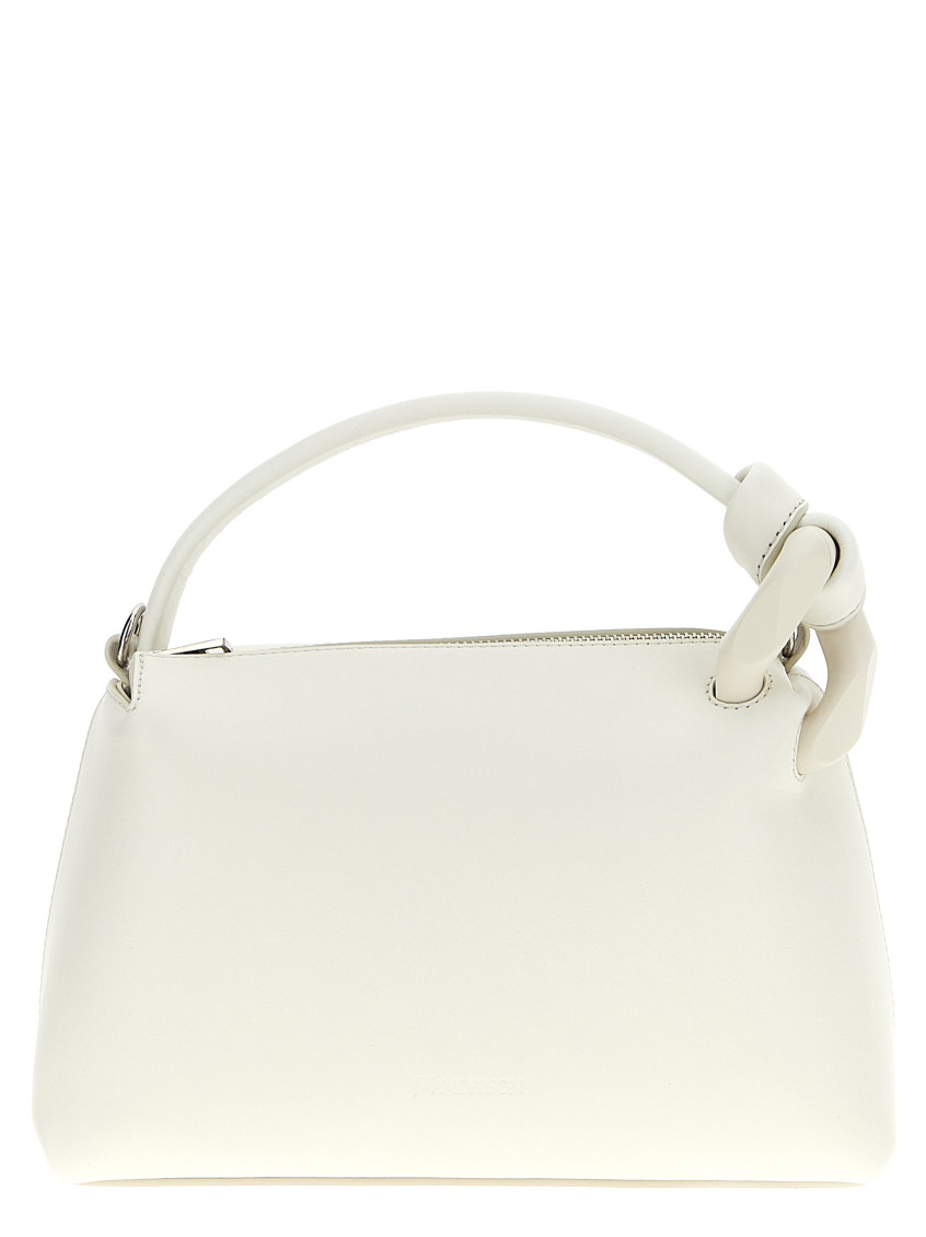 Jw Anderson White Corner Small Shoulder Bag In White