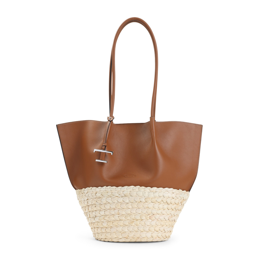 Shop Tod's Brown Logo Tote