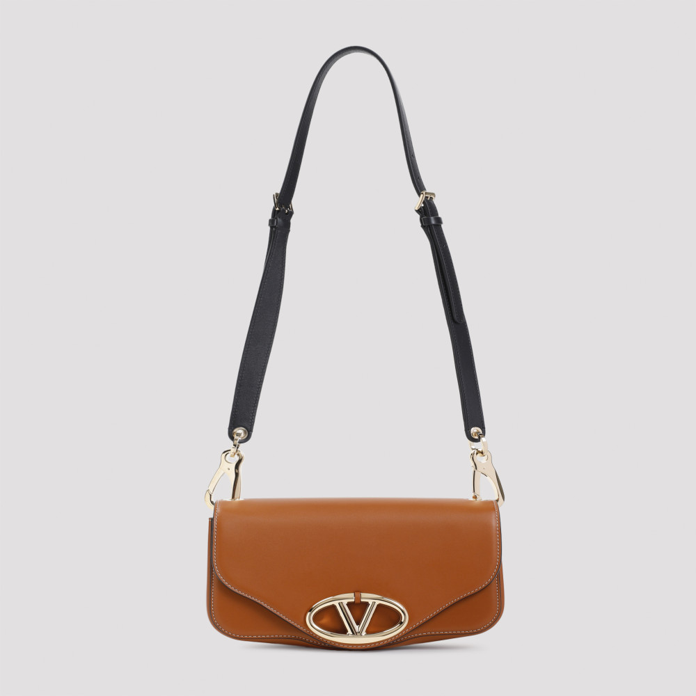 Valentino Brown Vlogo Signature Crossbody Bag In Brown
