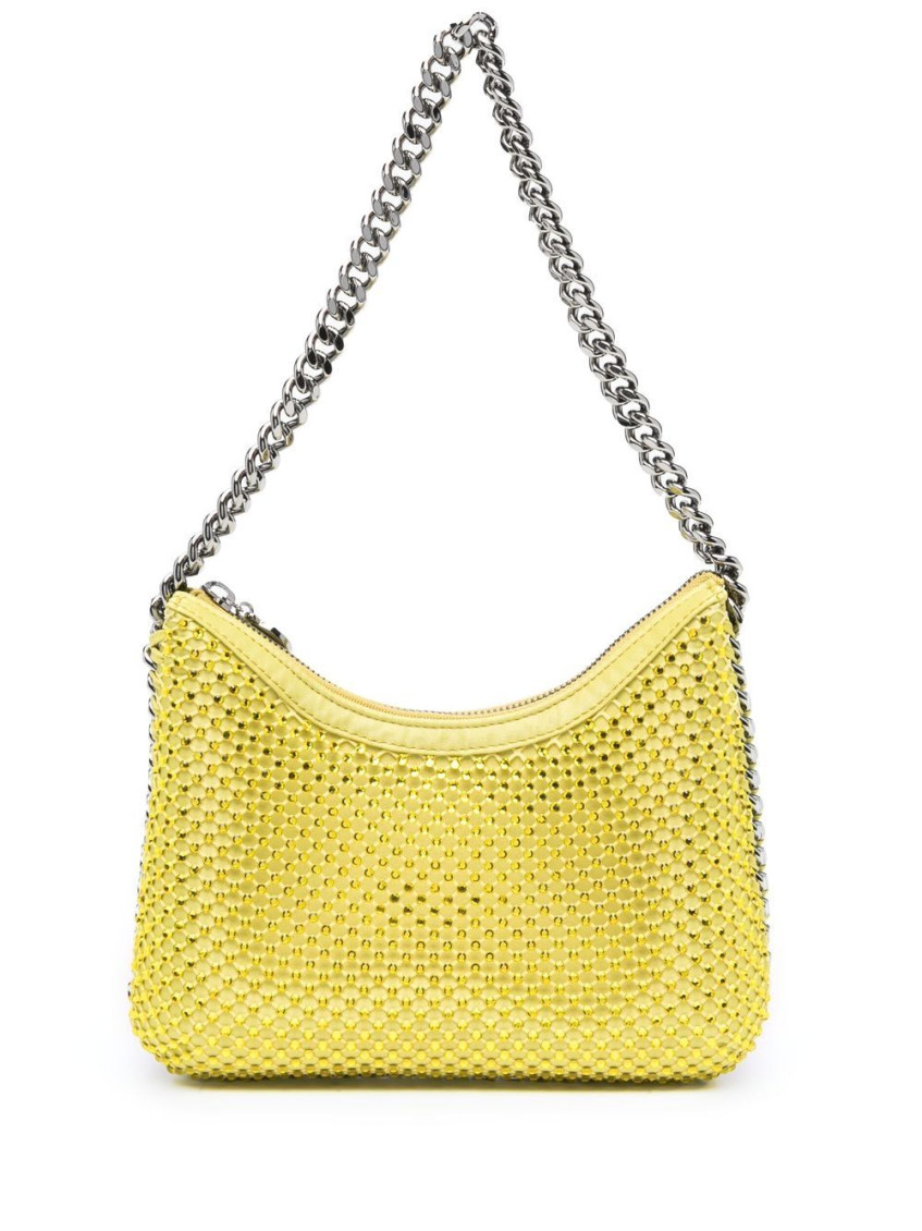 Stella Mccartney Falabella Mini Shoulder Bag In Yellow