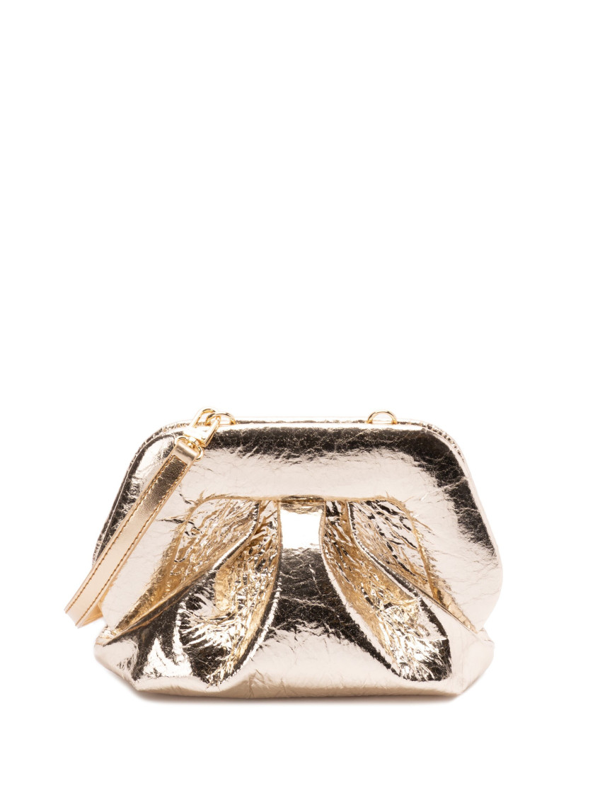 Themoirè Pineapple Cross Body Bag With Pleat Detailing