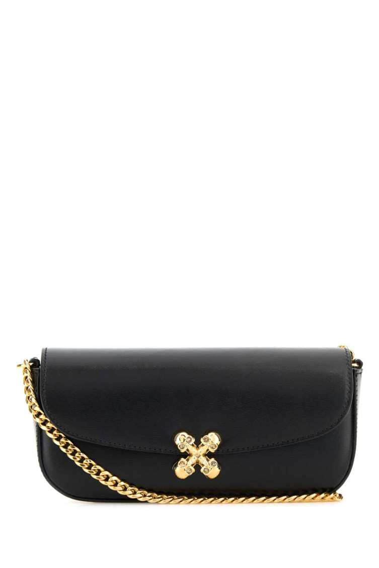 Alexander Mcqueen Small Skull Flower Crossbody Bag With Chain Strap And Gold-tone Hardware