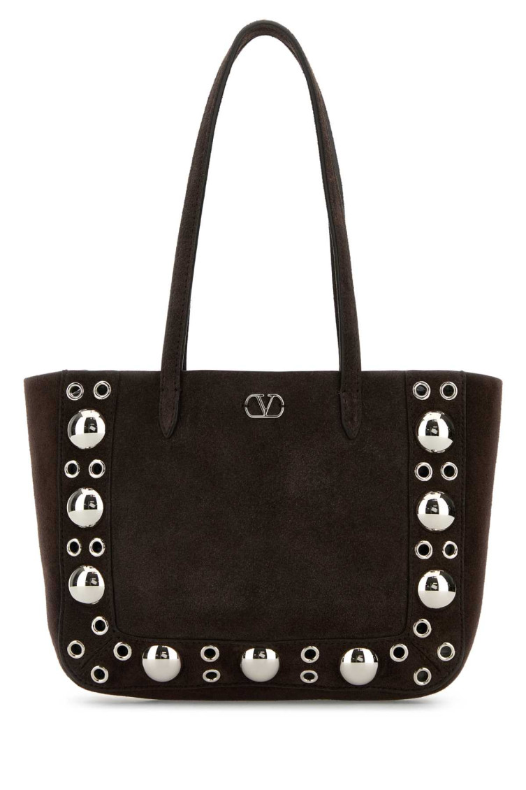 Valentino Brown Suede Nellcote Tote