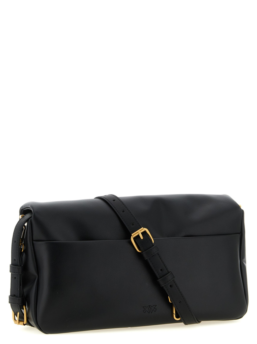 fuckthisindustry punkandyo バック Pinko Black Click Soft Medium Shoulder Bag for Women Online India