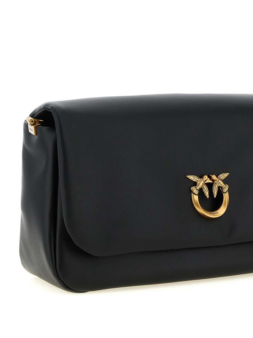 fuckthisindustry punkandyo バック Pinko Black Click Soft Medium Shoulder Bag for Women Online India