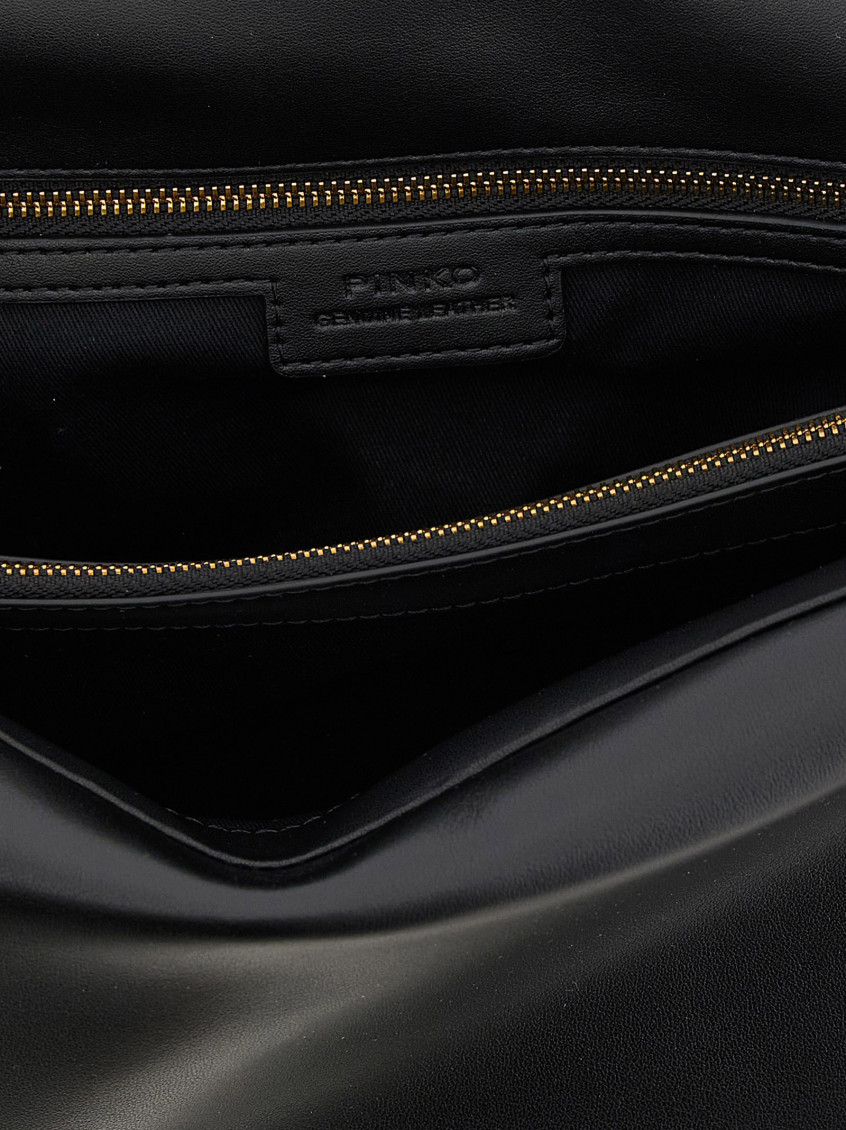 Pinko Black Click Soft Medium Shoulder Bag for Women Online India