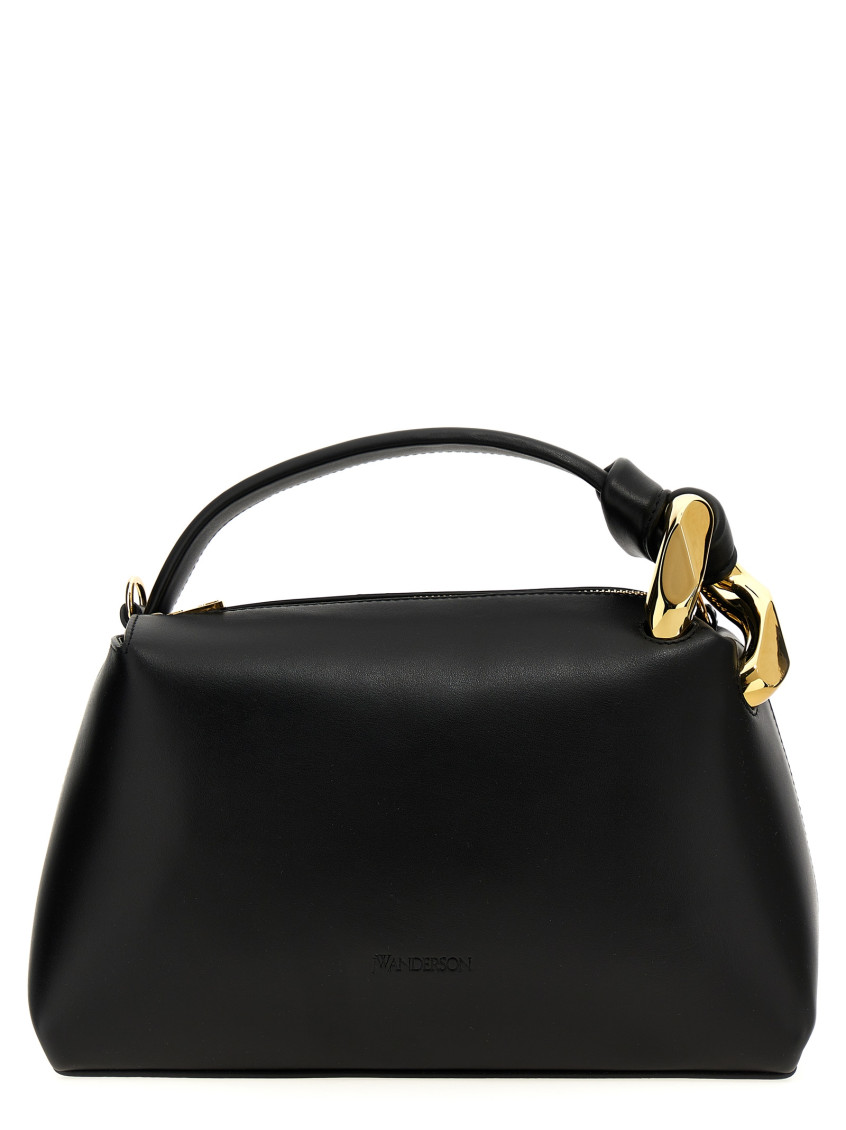 Jw Anderson The Jwa Corner Crossbody In Black