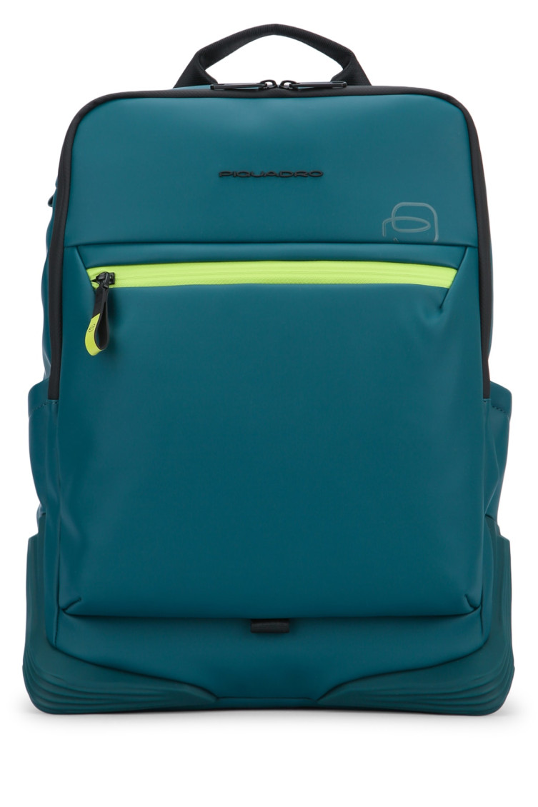 Piquadro Zipped Backpack In Blue