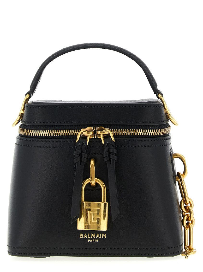 Balmain Black Pulse Handbag In Black
