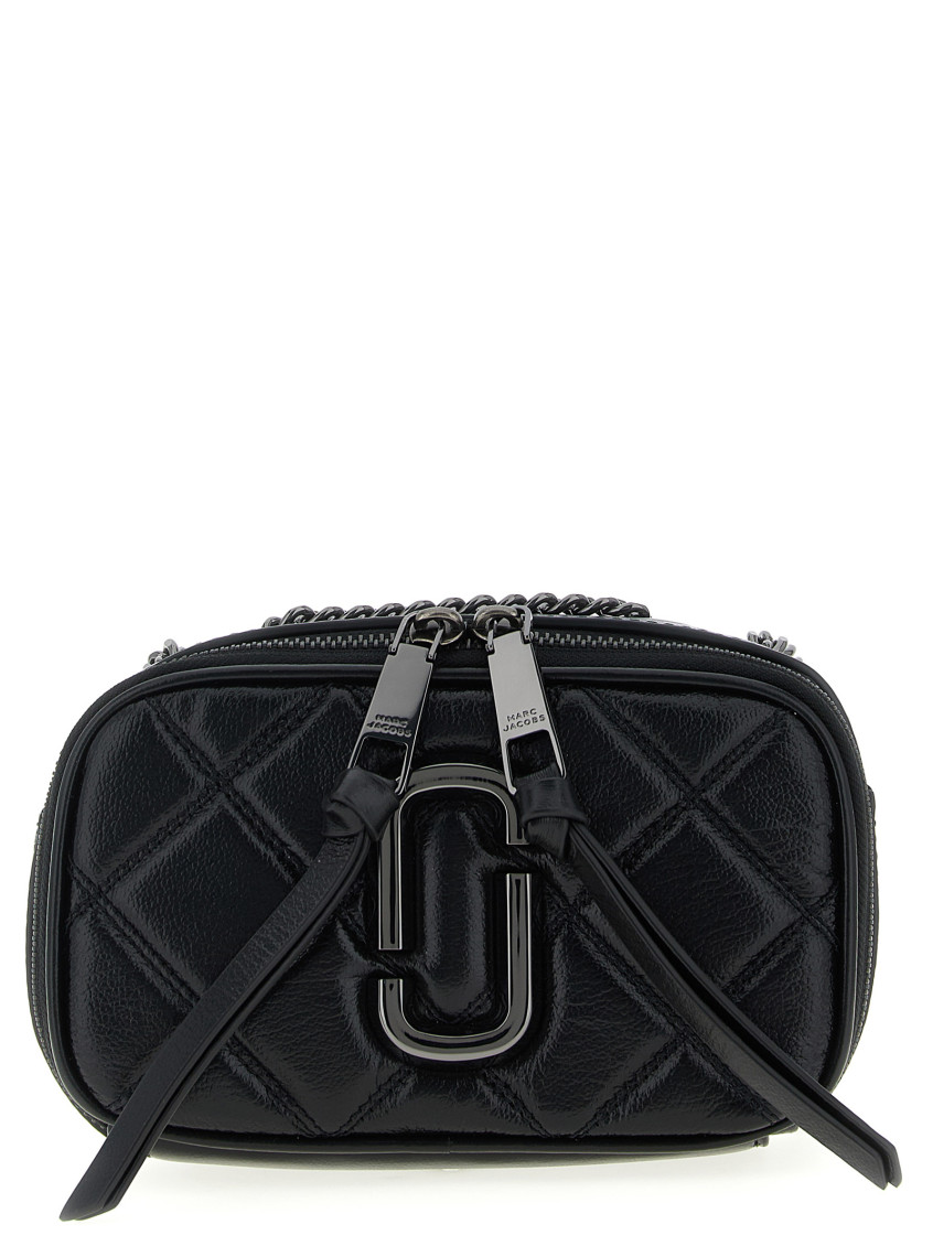 Marc Jacobs Black The Quilted Softshot Crossbody Bag