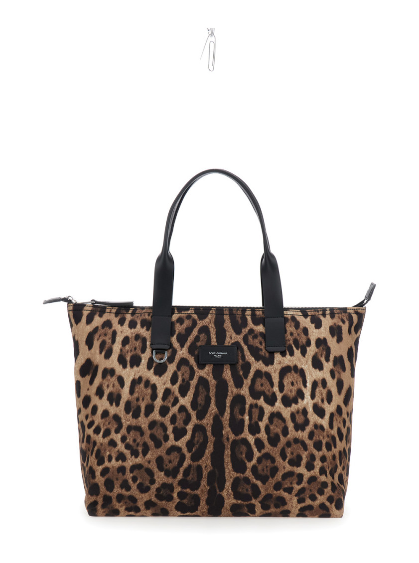 Dolce & Gabbana Leopard-print Tote Bag In Leopard Print