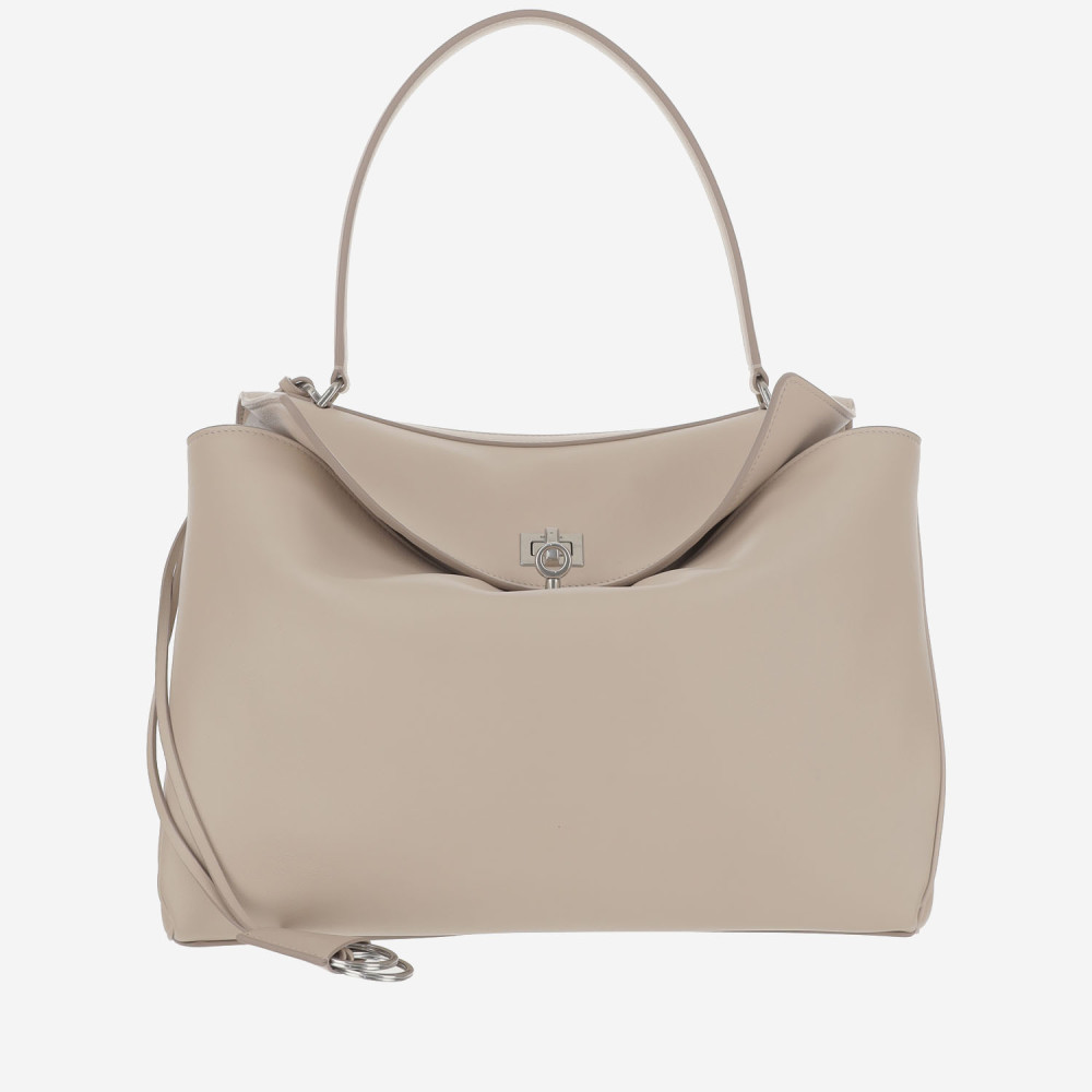 Balenciaga Off White Rodeo Medium Shoulder Bag In Off White