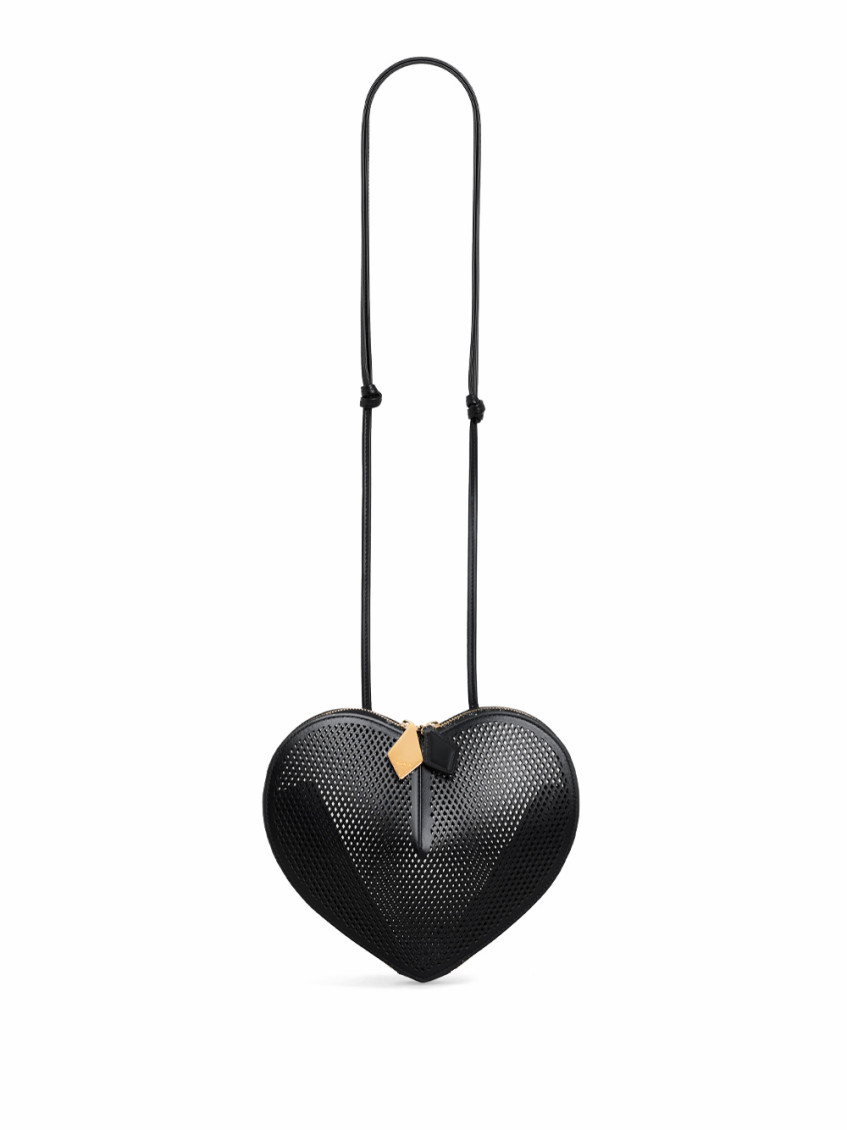 Alaïa Black Le Coeur Crossbody Bag In Black