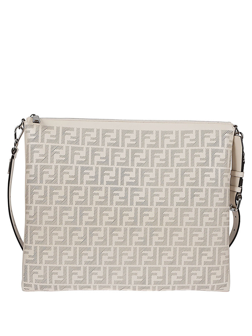Fendi Women Champagne-coloured Medium Baguette Bag In Beige