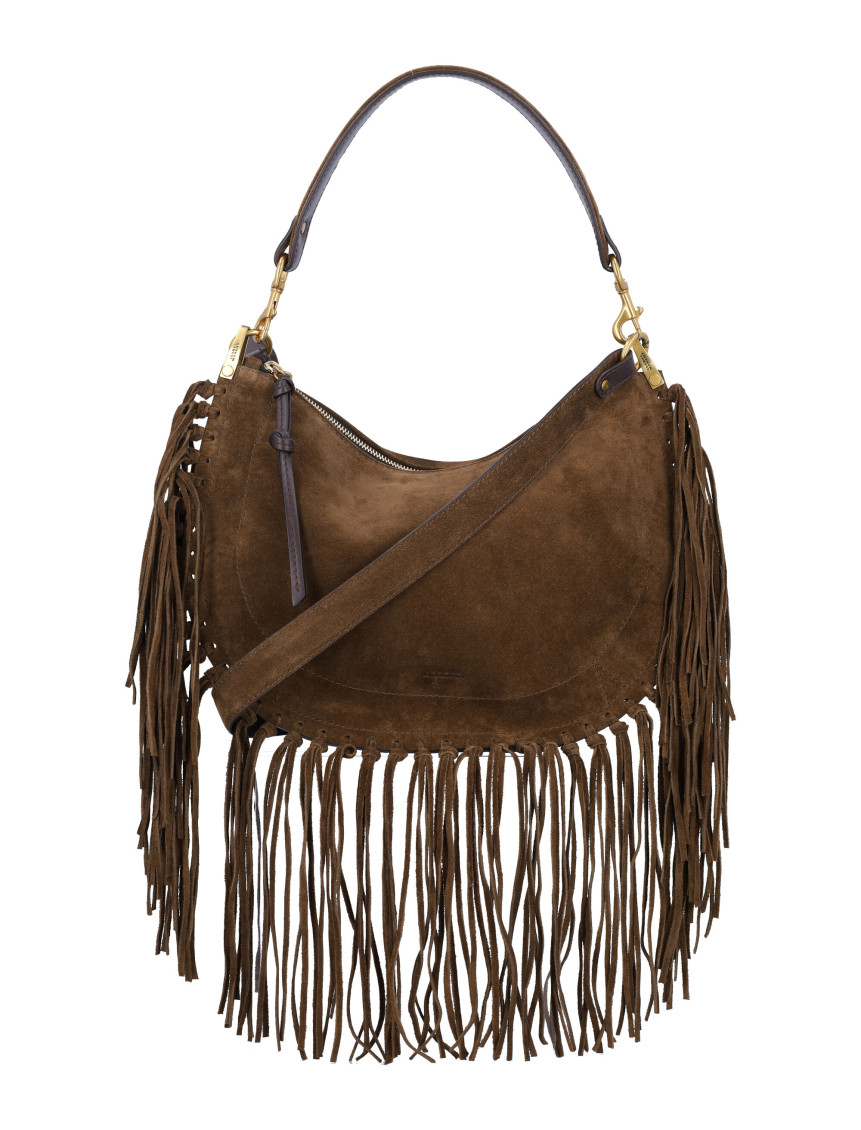 Isabel Marant Brown Oskan Shoulder Bag In Brown
