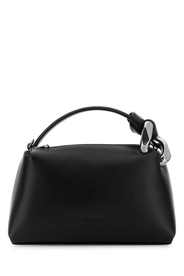 Jw Anderson Shoulder Bag With Adjustable Strap And Metal Hardware In Black