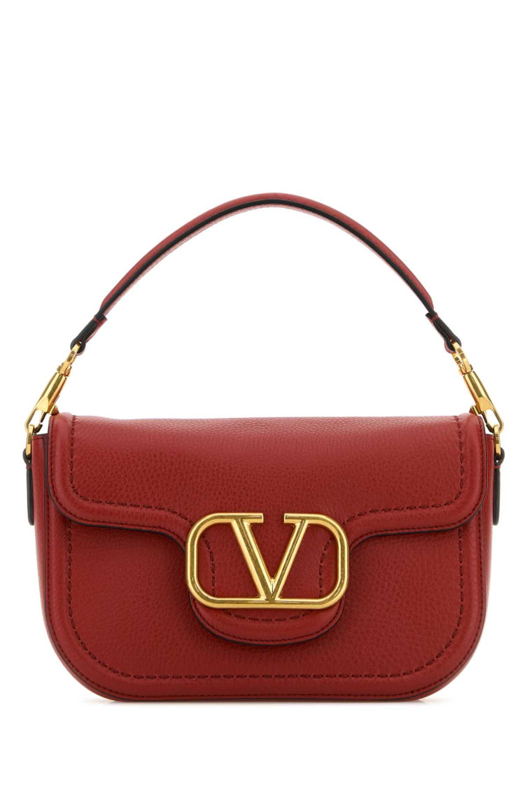 ショルダーバッグ・ポシェット Valentino Garavani Red Leather Alltime Shoulder Bag Valentino Garavani Red Leather Alltime Shoulder Bag | ModeSens