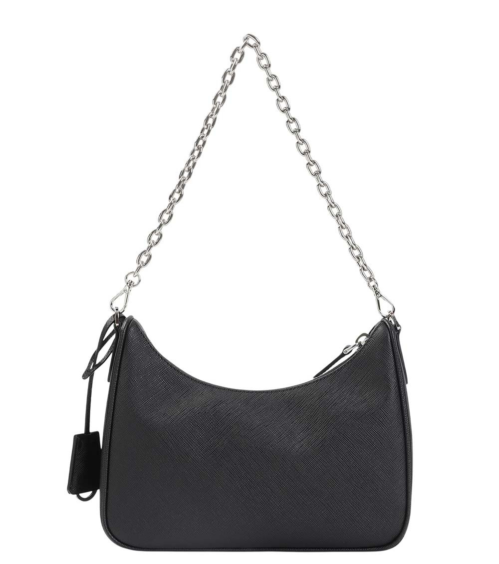 Prada Black Logo Small Shoulder Bag for Women Online India at