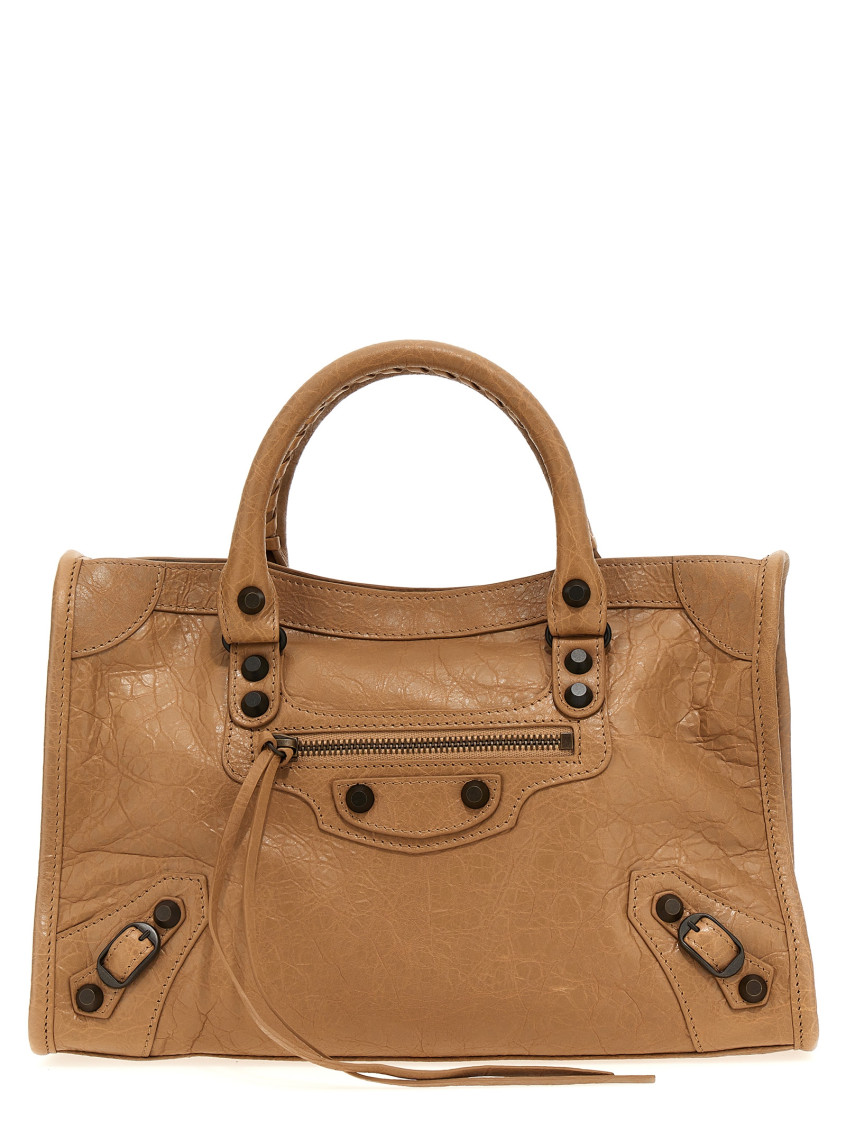 Shop Balenciaga Brown Le City Bag S Satchel