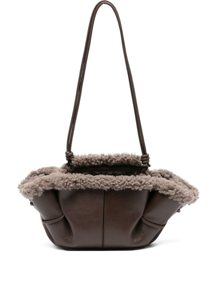 Hereu Women Arta Mini Leather Handbag In Brown