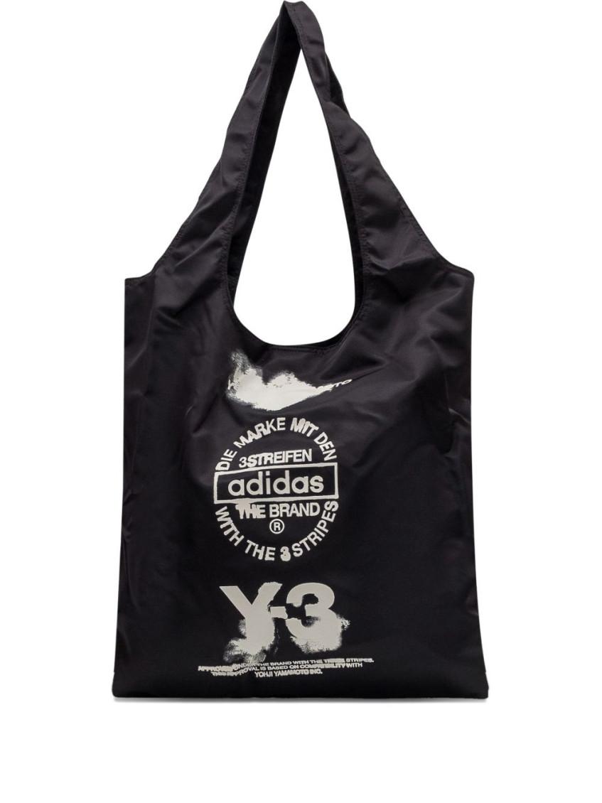 Y-3 Rectangular Shape Tote Bag With 2 Handles In Black
