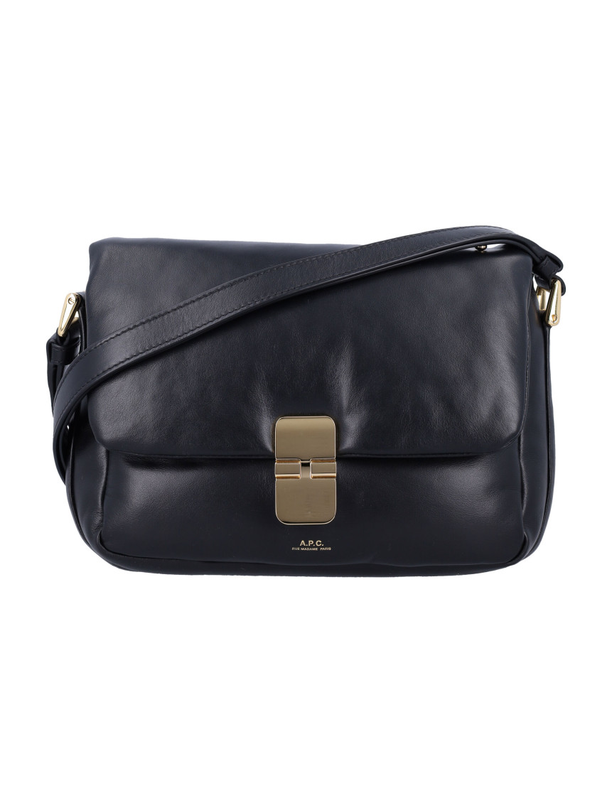 Apc A.p.c. Grace Soft Leather Bag In Black