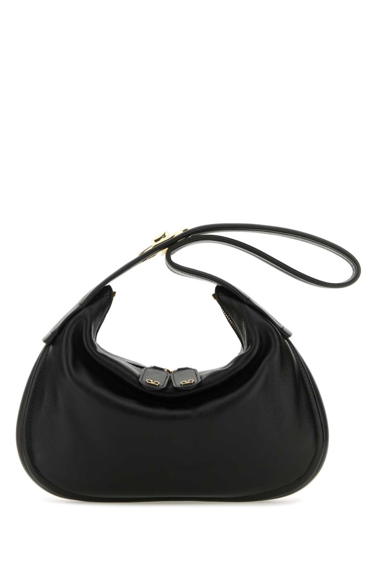 Valentino Garavani Black VLogo shoulder bag for Women Online