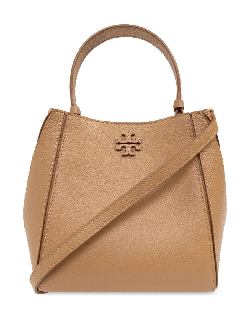 Tory Burch Brown Mcgraw Small Bucket Bag In Brown