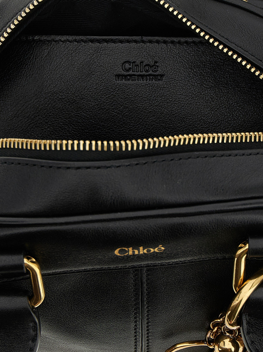 Chloe Black Logo Duffle Bag for Women Online India at Darveys.com