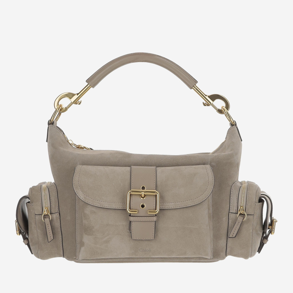 Chloé Chloè Suede Camera Bag In Dark Grey